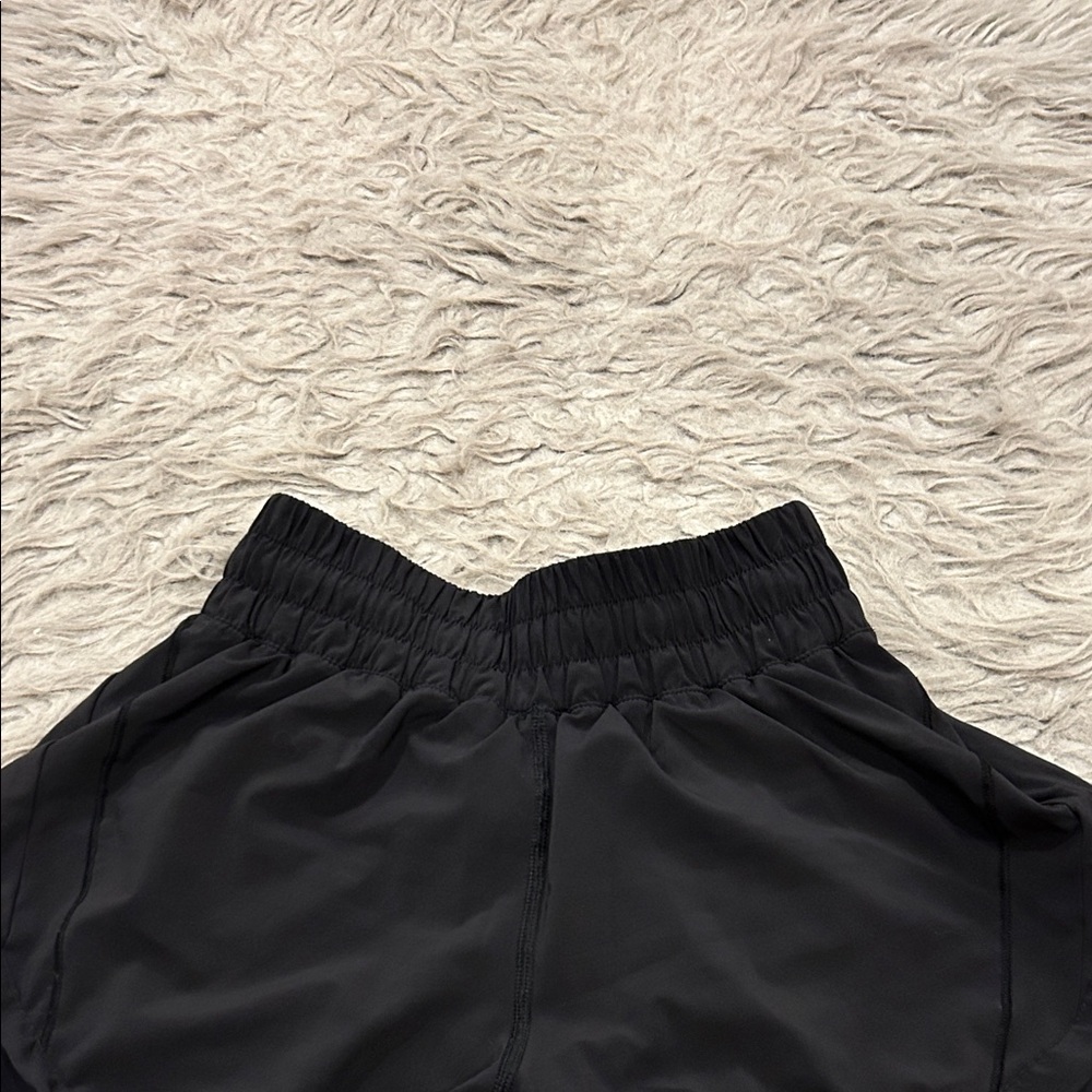 Lululemon Hottie Hot Lined Black Women's Athletic Shorts - Picture 2 of 7